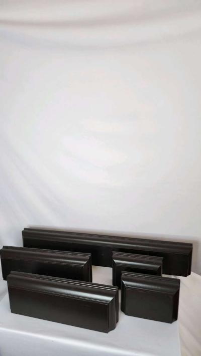 16 IN X 4 IN X 175 IN BROWN WALL MOUNTING SHELVES SET OF 5 - Thumbnail 5