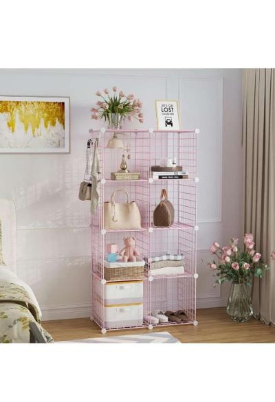 Metal Wire 8 Cube Organizer - Thumbnail 3