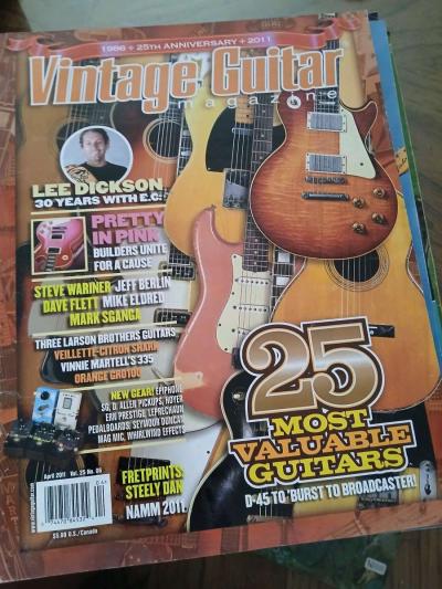 vintage guitar magazine 2011 - Coalinga, California