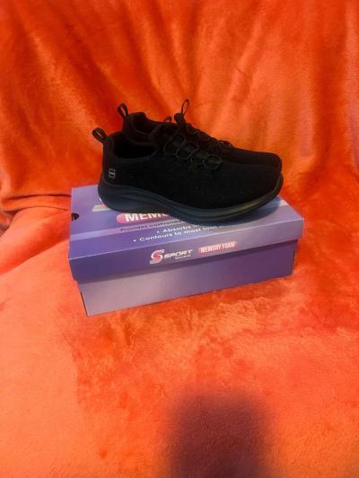 New In Box Skechers Sport black with memory foam womens size - Thumbnail 3