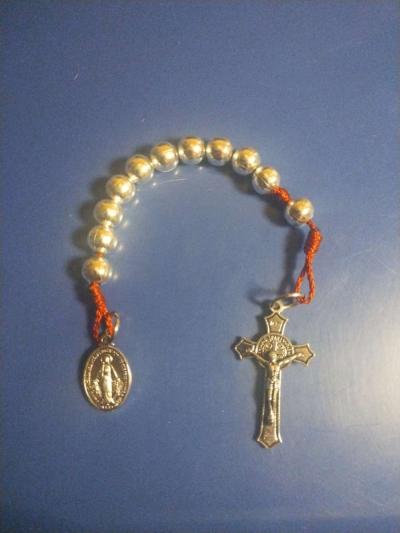 Handmade Red single Decade Rosary - Thumbnail 1