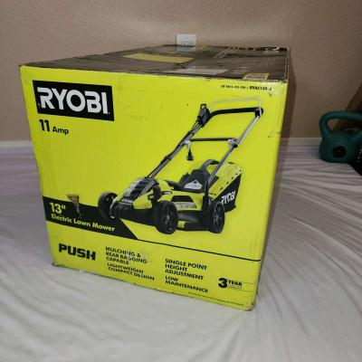 RYOBI 13 IN 11 AMP CORDER ELECTRIC WALK BEHIND PUSH LAWN - Thumbnail 4