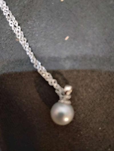 single real pearl necklace - Thumbnail 2