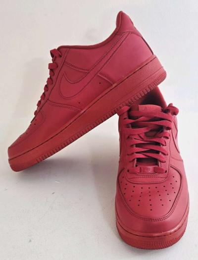 Nike Air Force 1 Low Mens Sneaker Triple Red Size 11 - Thumbnail 2