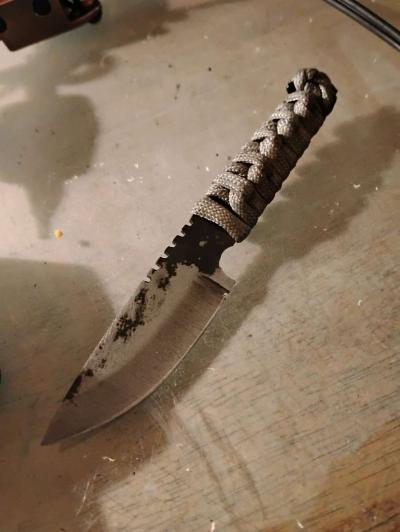 handcrafted fixed blade knife - Thumbnail 3