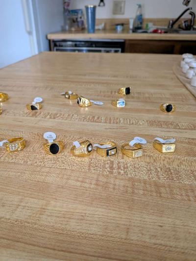 mens gold cocktail rings - Thumbnail 5
