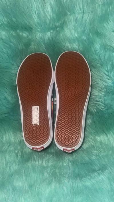 Mens Size 10 Vans Sk8 High Top Floral Checkered Sneakers - Thumbnail 5