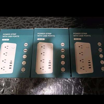 POWER WALL STRIP WITH USB PORTS  EACH - Thumbnail 1