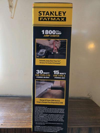Stanley Fatmax 1800 Amp Jump Starter - Thumbnail 2