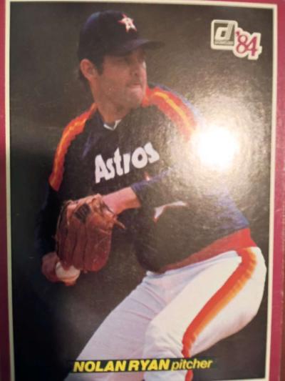 rare misprint error 1984 Nolan Ryan donruss jumbo no14 - Thumbnail 1