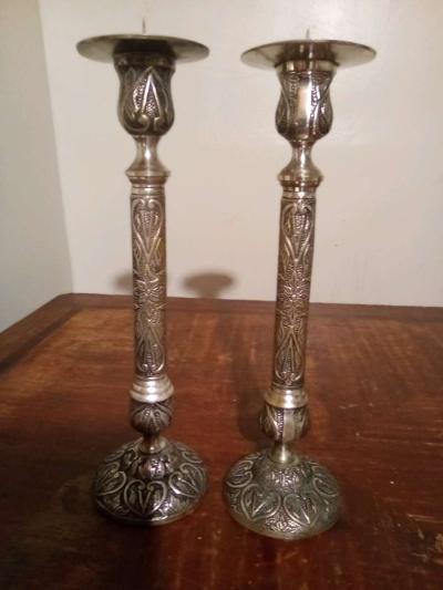 Brazilian copper coasters set of 6  pair of vintage silver c - Mission, Texas