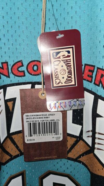 Mens Mike Bibby Turquoise Vancouver Grizzlies 1998 99 - Thumbnail 5