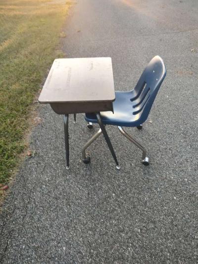 student desk with rolling chair or a end table - Glade Hill, Virginia