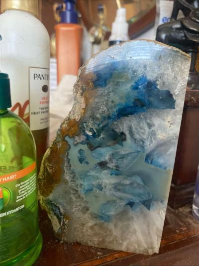 blue agate stone crystal - Thumbnail 2