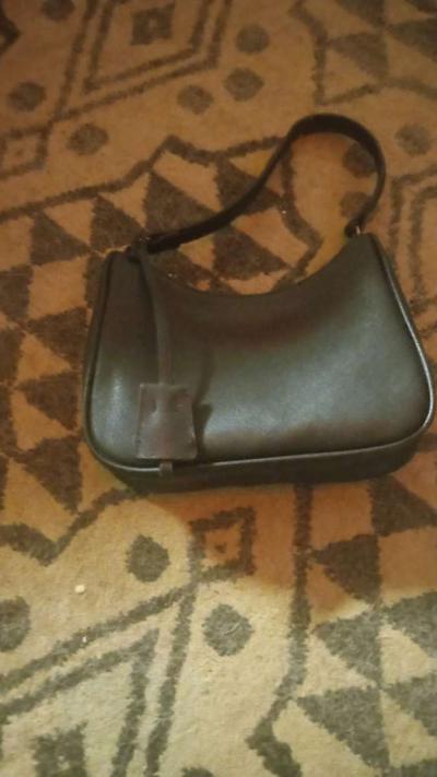 Black Flaux Leather clutch purse - Thumbnail 2