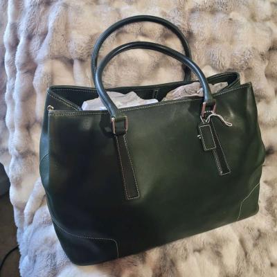 Vintage Hunter Green Coach bag - Thumbnail 3