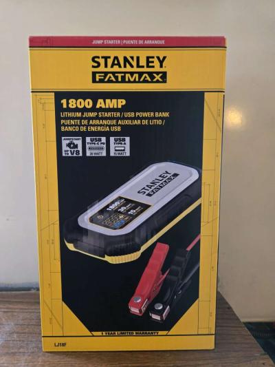 Stanley Fatmax 1800 Amp Jump Starter - Thumbnail 1