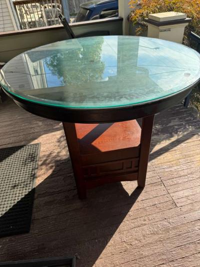 wooden high top table - Thumbnail 3