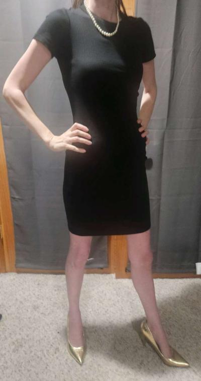 Zara elegant black bodycon dress - Thumbnail 5