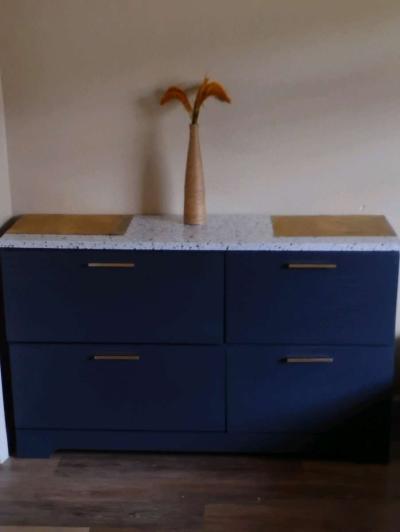 navy blue modern dresser - Thumbnail 3