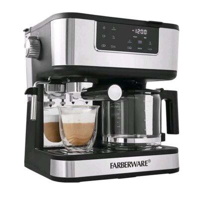 FARBERWARE DUAL BREW 10 CUP COFFEE  ESPRESSO MAKER TOUCHSCRE - Thumbnail 5