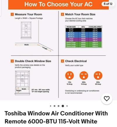 toshiba windowtype air conditioner - Thumbnail 5