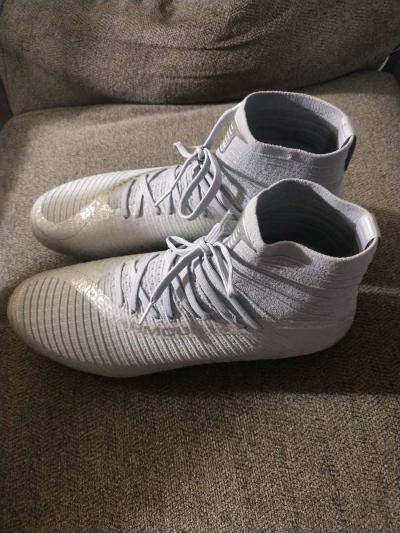 Under Armour UA Highlight 2 MC Knit Silver Football Cleats S - Thumbnail 2