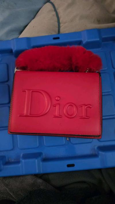 Dior Leather and fur 2 way bag - Thumbnail 4