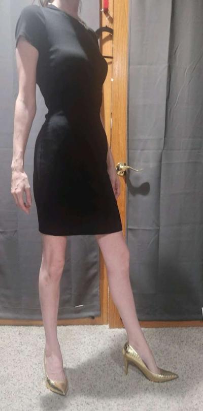 Zara elegant black bodycon dress - Thumbnail 2