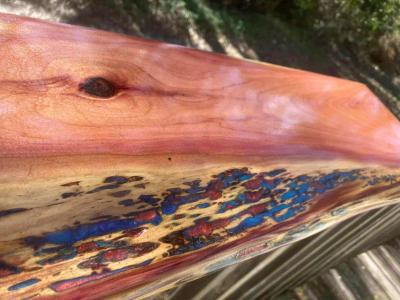 finished Cedar slabs for shelves - Thumbnail 4