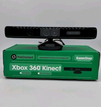 preowned Microsoft Xbox 360 Kinect sensor in its box