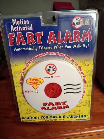 Motion Activated Fart Alarm Never Opened