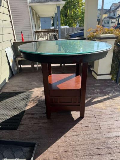 wooden high top table - Thumbnail 2