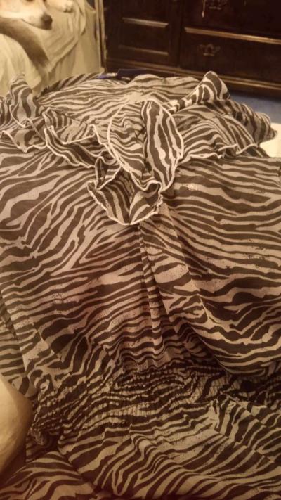 XL miley Cyrus zebra print blouse