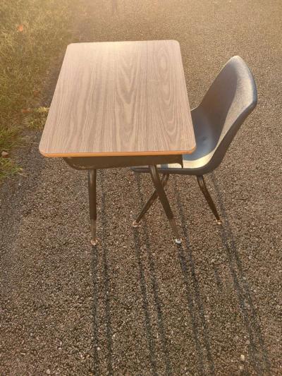 metal desk with a chair or a end table - Glade Hill, Virginia