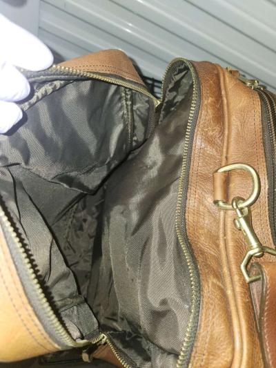 Orvis leather duffle bag - Thumbnail 4
