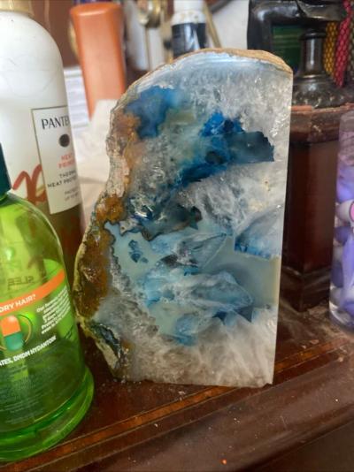 blue agate stone crystal - Thumbnail 3