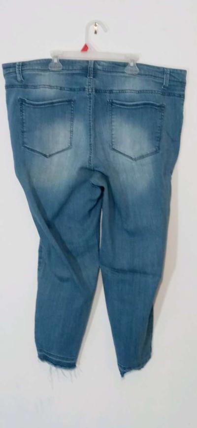 Womens Plus Size Stretch Jeans 22 - Thumbnail 2