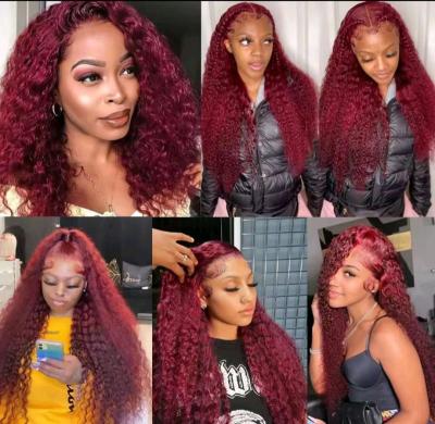 RedBurgundy Synthetic Wig - Thumbnail 4