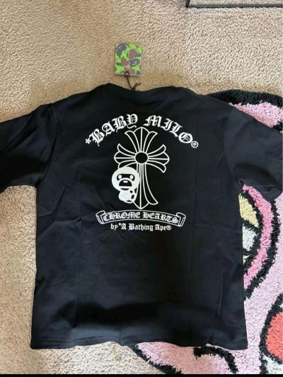 Bape Milo Black Chrome Hearts Tee  Sizes S M L XL - Thumbnail 4