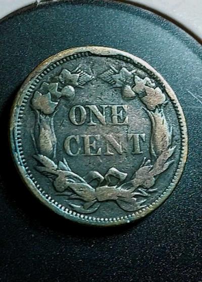 RARE Amazing Collor1858SL Small Letters Flying Eagle Cent Ex - Thumbnail 2