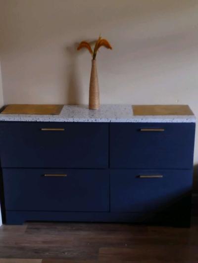 navy blue modern dresser - Thumbnail 4