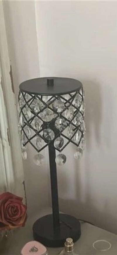 Crystal Beaded Table Lamp - Thumbnail 1