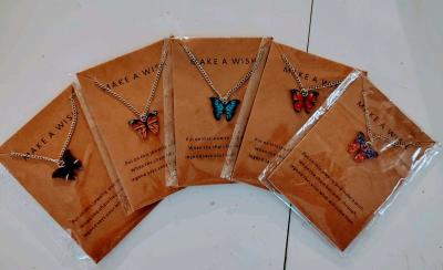 Butterfly wish necklaces