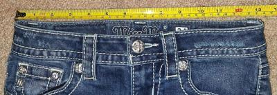 MISS ME SKINNY JEANS WITH EMBROIDED FEATHERS SIZE 24 - Thumbnail 3