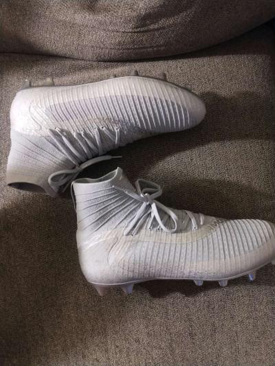 Under Armour UA Highlight 2 MC Knit Silver Football Cleats S - Thumbnail 6
