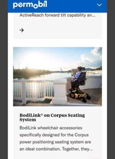 Permobil M3 motorized wheelchair - Thumbnail 4