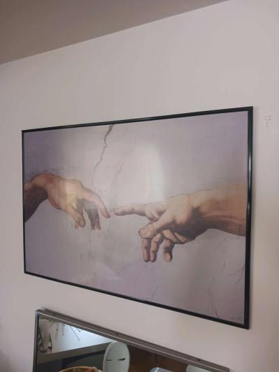 Creation of Adam Large Framed Print with Plastic Cover - Thumbnail 3