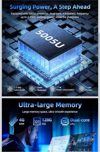 Laptop Computer 173 in Win 11 with Celeron I3 Processor 4GB - Thumbnail 5