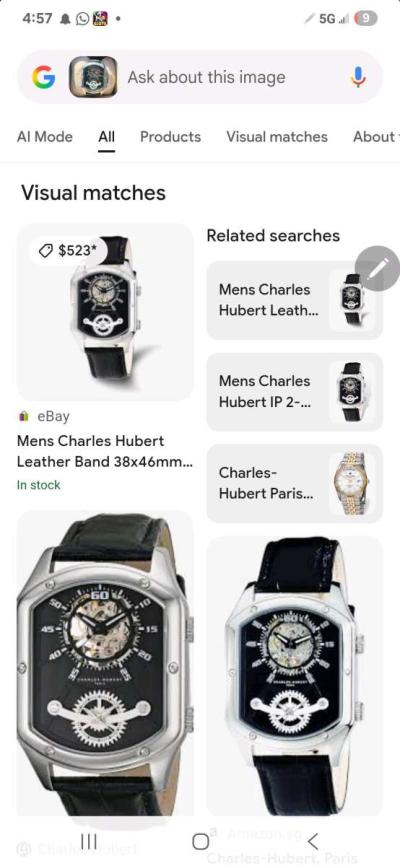 USED LIKE NEW MENS CHARLES HUBERT PARIS MENS  WATCH - Thumbnail 6